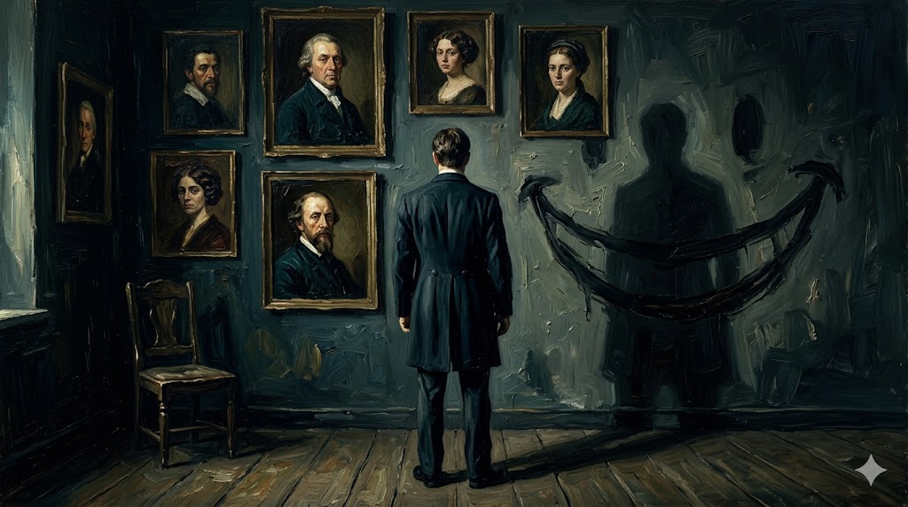 7名のリストを眺める男