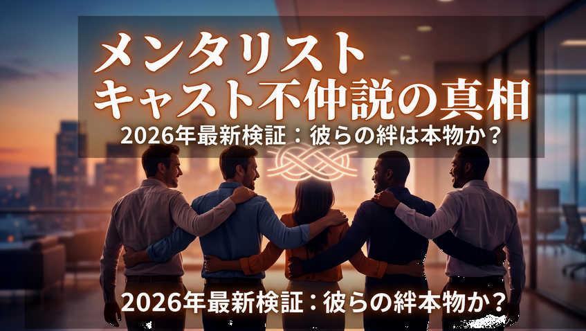 メンタリストのキャストが不仲な噂は本当？2026年最新の真相