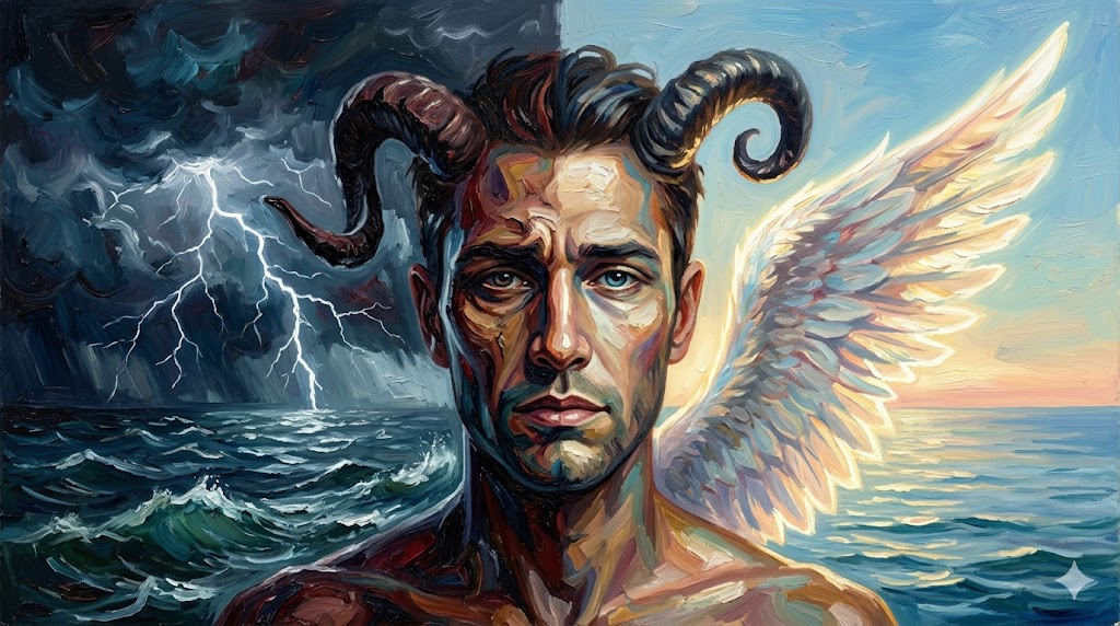 正義と混沌が交差する肖像