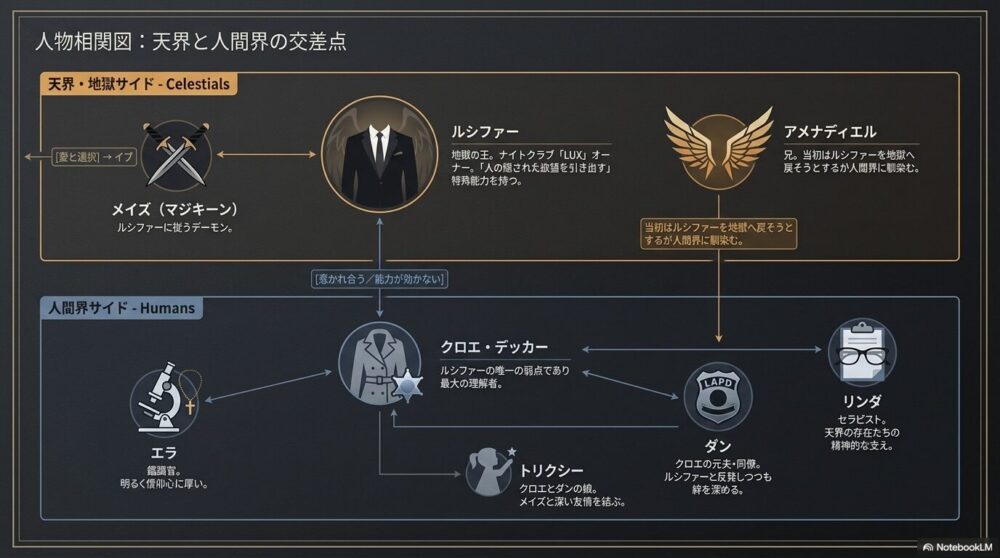 『ルシファー』ドラマ相関図