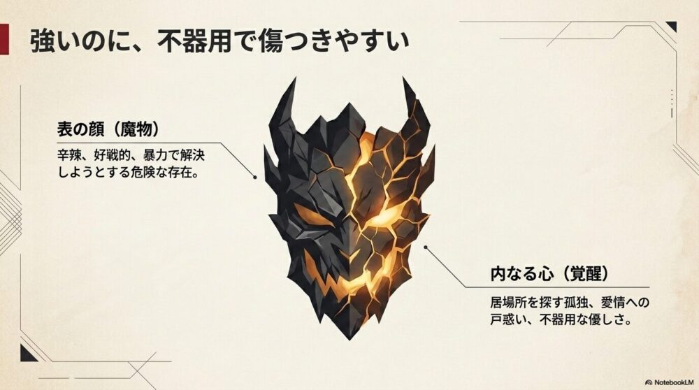 メイズの魅力は「強いのに、不器用で傷つきやすい」ところにある
